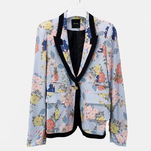Smythe Pastel Floral Print Blazer